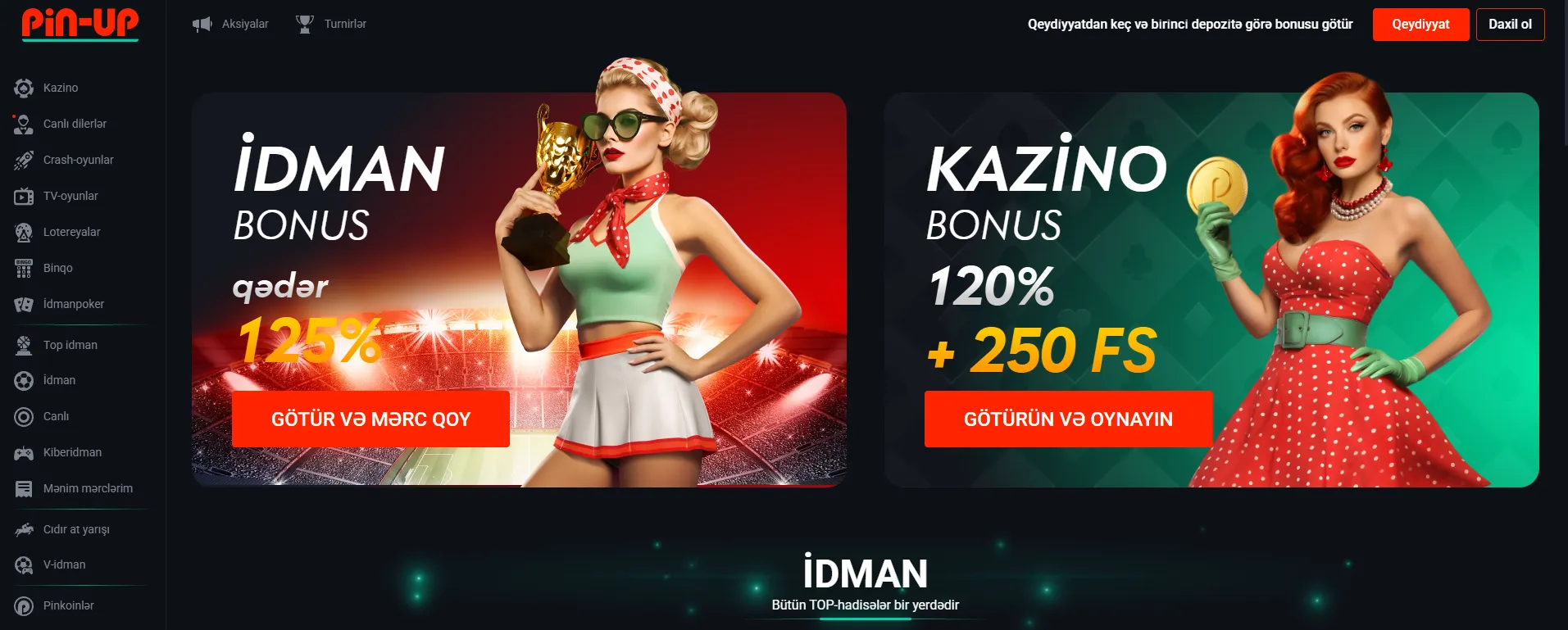 Xoş Gəldin Bonusu və Digər Təkliflər Pin Up Casino: Pin Up Azerbaycan Xoş Gəldin Bonusu və Digər Təkliflər Pin Up Casino